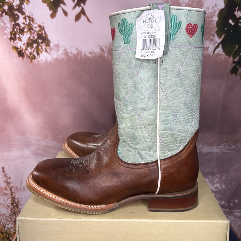 Tin Haul “Cactus” Western Boots 7 fits like 8 - Picture 4 of 8
